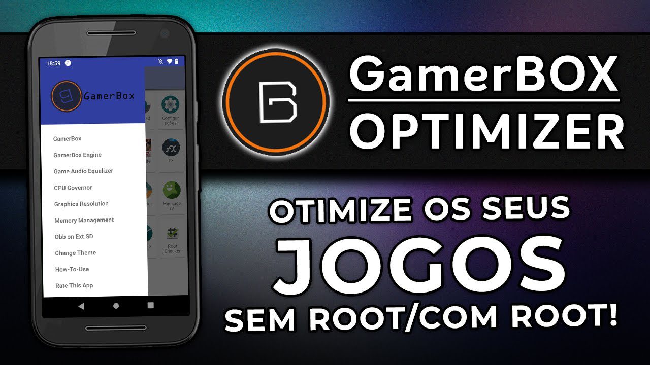 Como OTIMIZAR os seu ANDROID para JOGOS Sem ROOT e Com ROOT | Free Fire, PUBG MOBILE, COD | GamerBOX