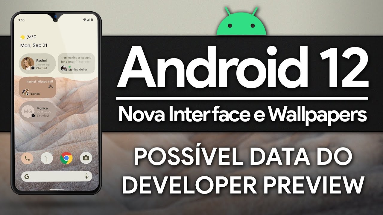 ESSE PODE SER O ANDROID 12! | Novos Screenshots, Data de lançamento e Wallpapers para baixar!