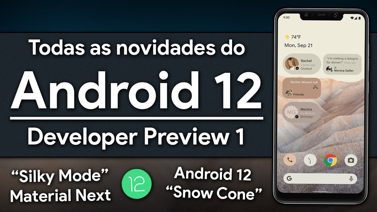 Todas as NOVIDADES do Android 12 Developer Preview 1!