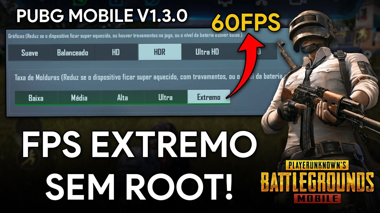 FPS EXTREMO para PUBG Mobile SEM ROOT e SEM GFX TOOL! NOVA ATUALIZAÇÃO | Para PUBG Mobile 1.3.0