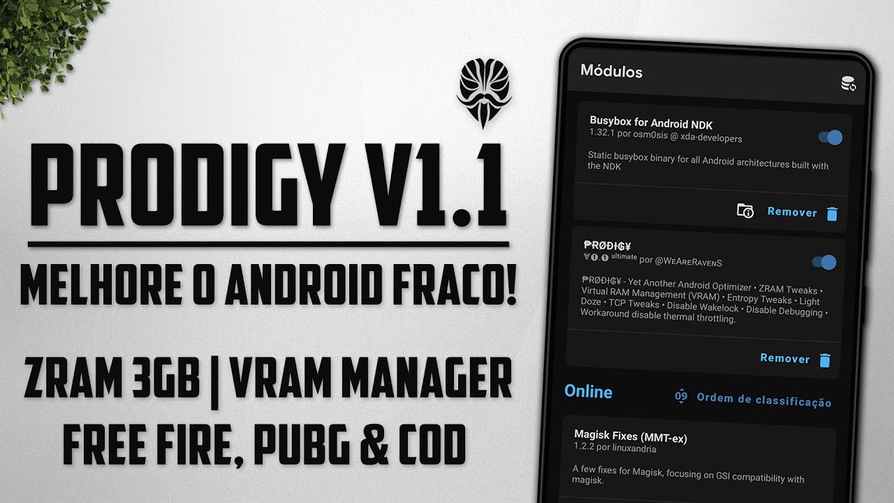 Prodigy v1.1 Ultimate | MELHORE O SEU ANDROID FRACO! | Magisk [ROOT]