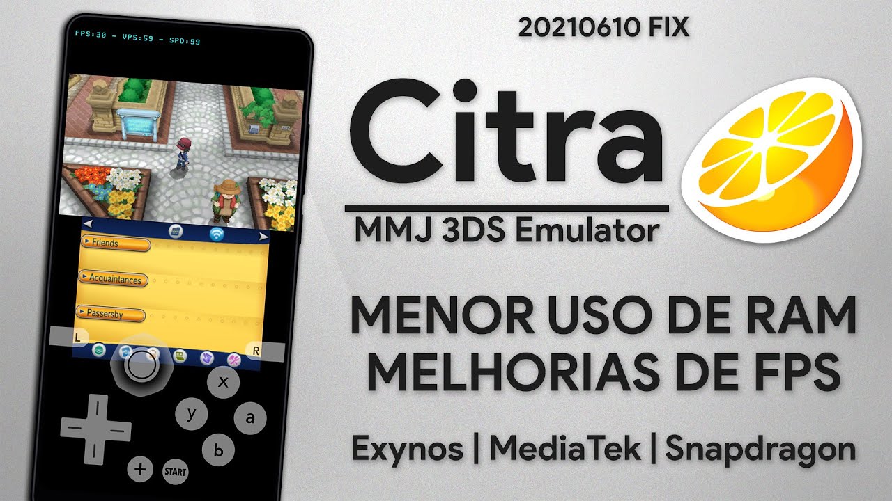 CITRA MMJ 3DS EMULATOR com MELHORIA DE DESEMPENHO E MENOR CONSUMO DE RAM! | Citra MMJ 20210610 FIX