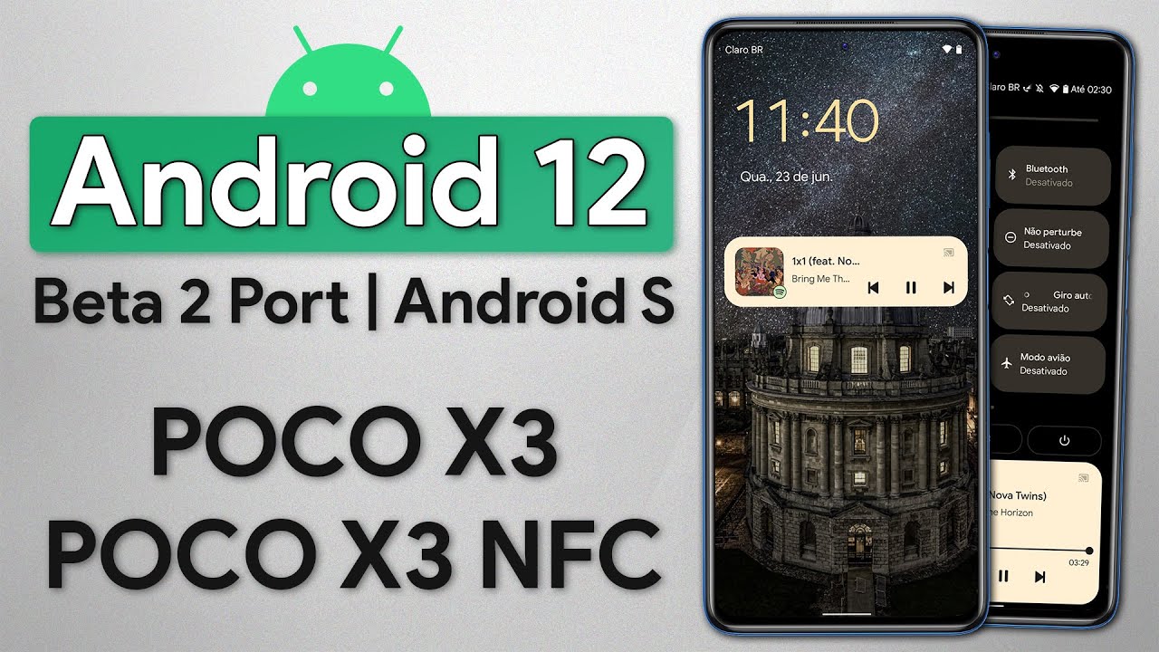 ANDROID 12 BETA 2 PARA POCO X3 E POCO X3 NFC! | Android 12 Port Poco X3!