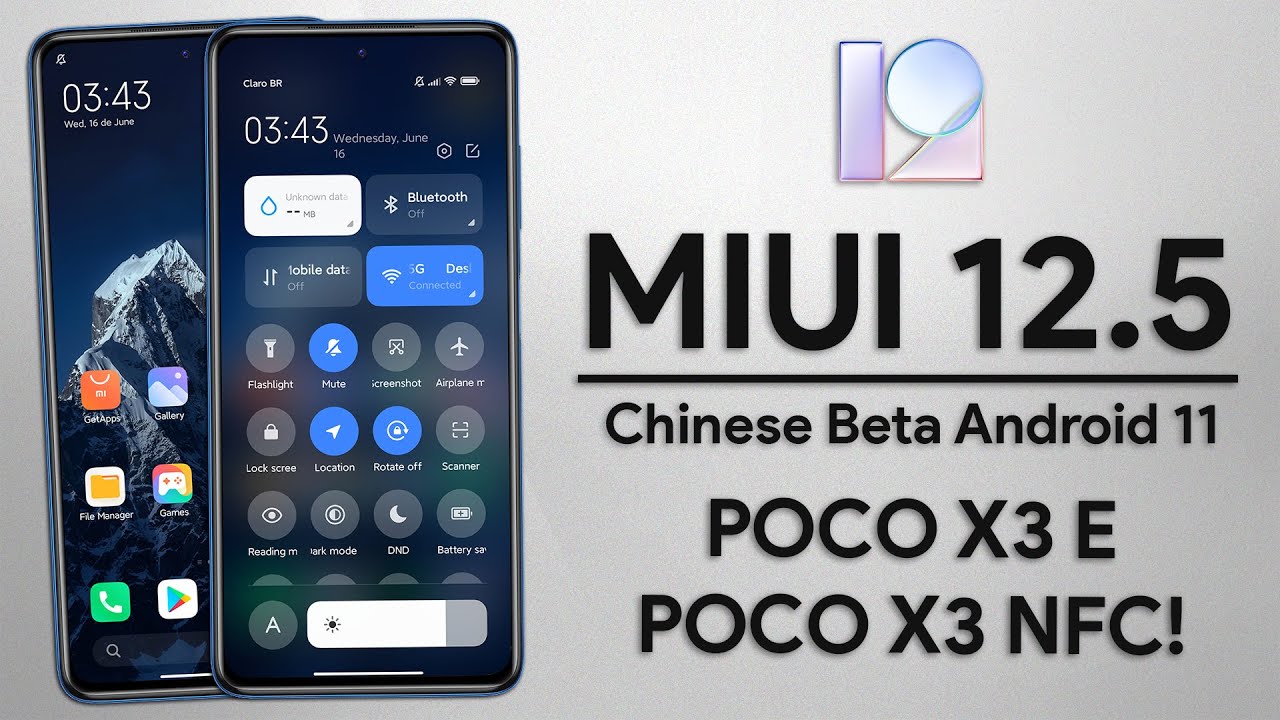 MIUI 12.5 Chinese Beta Port para POCO X3 e POCO X3 NFC | A MIUI MAIS RAPIDA PARA SEU POCO!