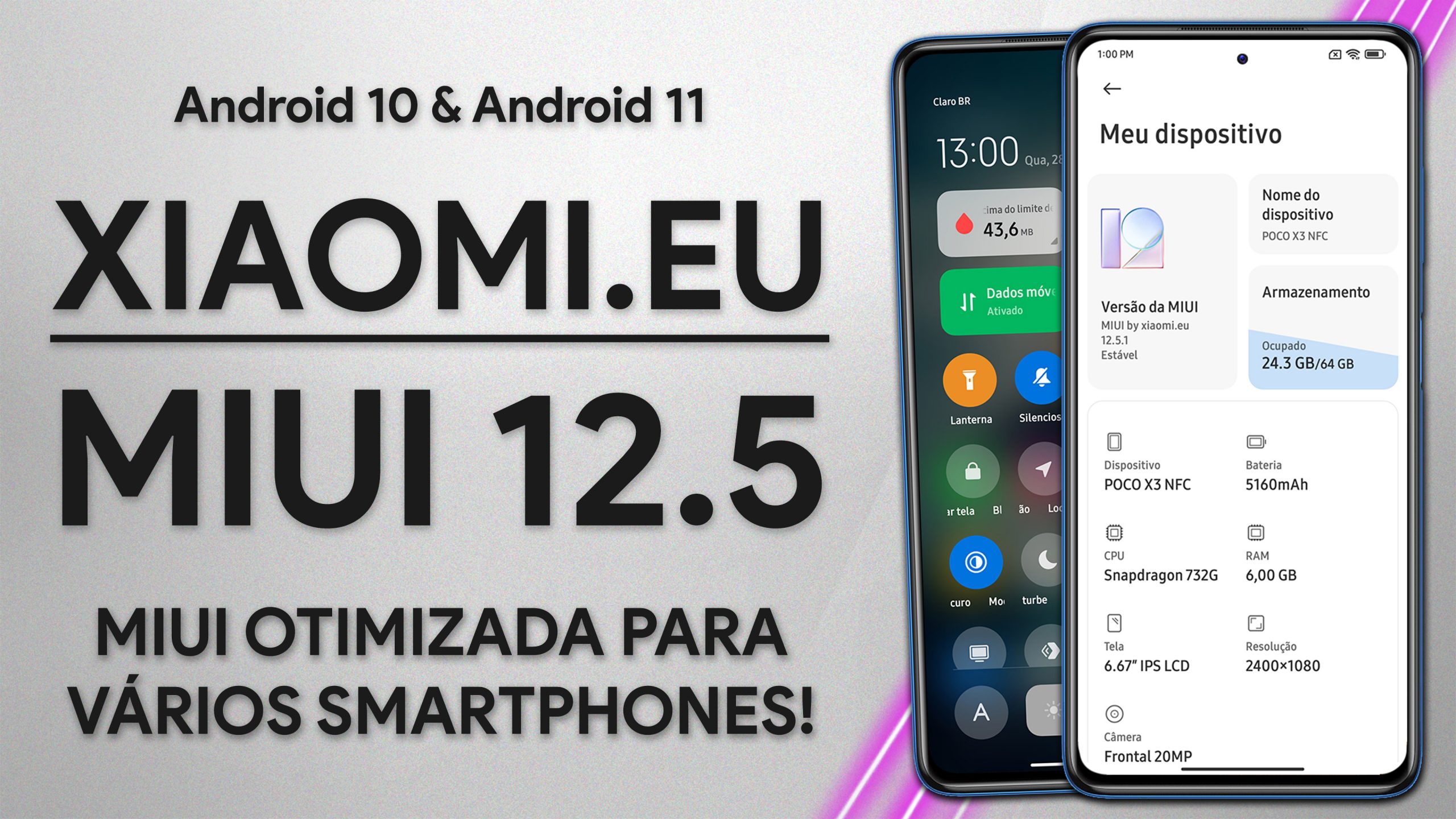 XIAOMI.EU COM MIUI 12.5 PARA VÁRIOS SMARTPHONES! | Android 10 & Android 11 | Xiaomi.EU MIUI 12.5