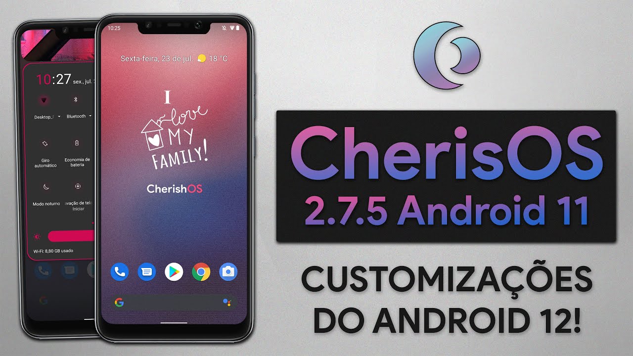 CherishOS ROM v2.7.5 | Android 11 | ESTILOS DO ANDROID 12 E MUITA PERFORMANCE!