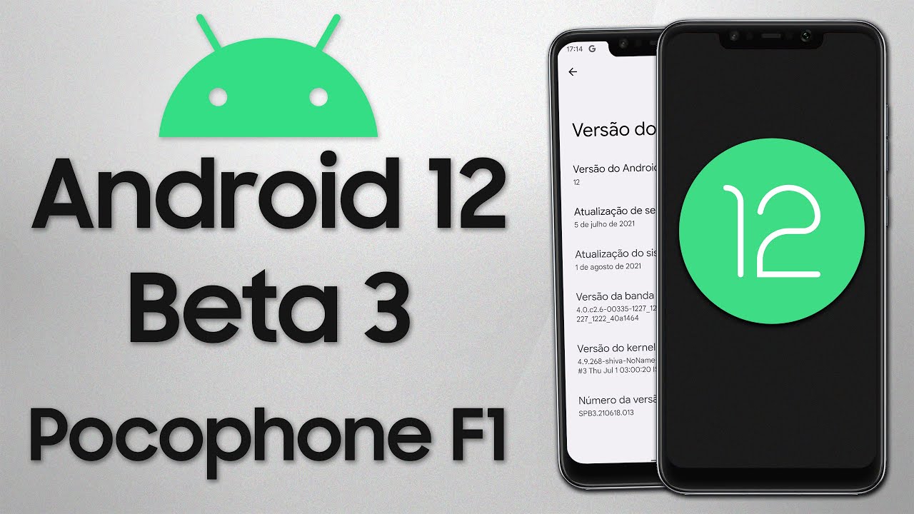 Como Instalar o ANDROID 12 BETA 3 no Pocophone F1! | Poco F1 Android 12 Beta 3 Port