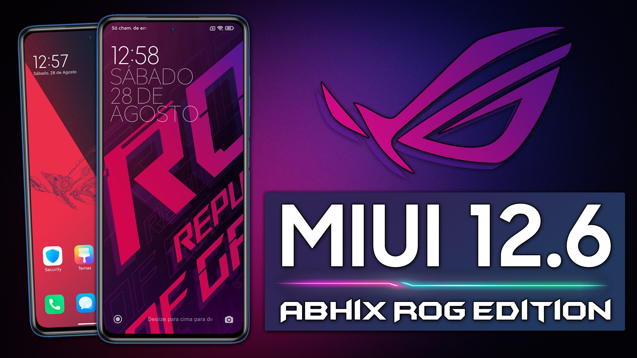 MIUI 12.6 ROG EDITION 21.8.18 | MIUI ABHIX ROG EDITION ESTÁ DE VOLTA!
