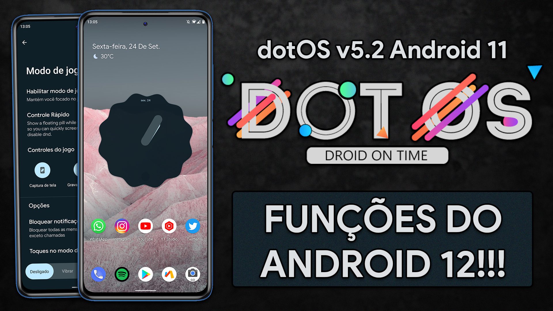 dotOS ROM v5.2 | Android 11 | A ROM COM FUNÇÕES DO ANDROID 12!