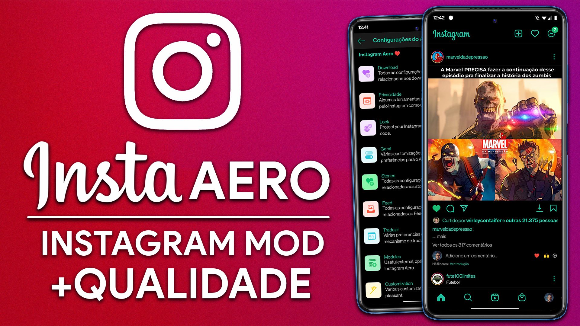 AeroInsta v17.0.1 | O INSTA AERO ESTÁ DE VOLTA! | NOVA VERSÃO DO  INSTAGRAM MODIFICADO!