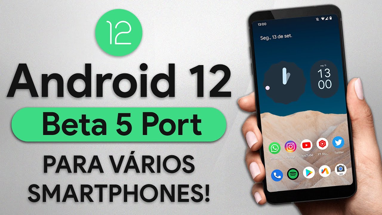 Android 12 Beta 5 Port para VÁRIOS SMARTPHONES! | PERFORMANCE DE GPU APRIMORADA!
