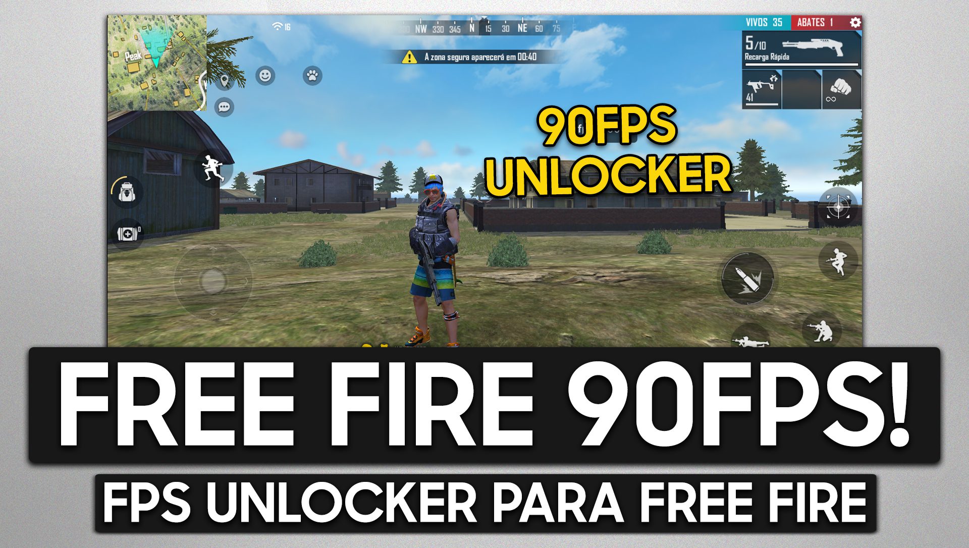 DESBLOQUEIE O FPS DO FREE FIRE EM QUALQUER ANDROID! | FREE FIRE 90FPS UNLOCK | ROOT