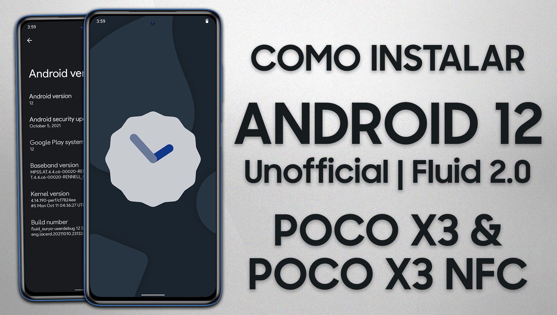 Como Instalar o ANDROID 12 OFICIAL no Poco X3 & Poco X3 NFC | Fluid ROM v2.0 ANDROID 12 Poco X3 NFC