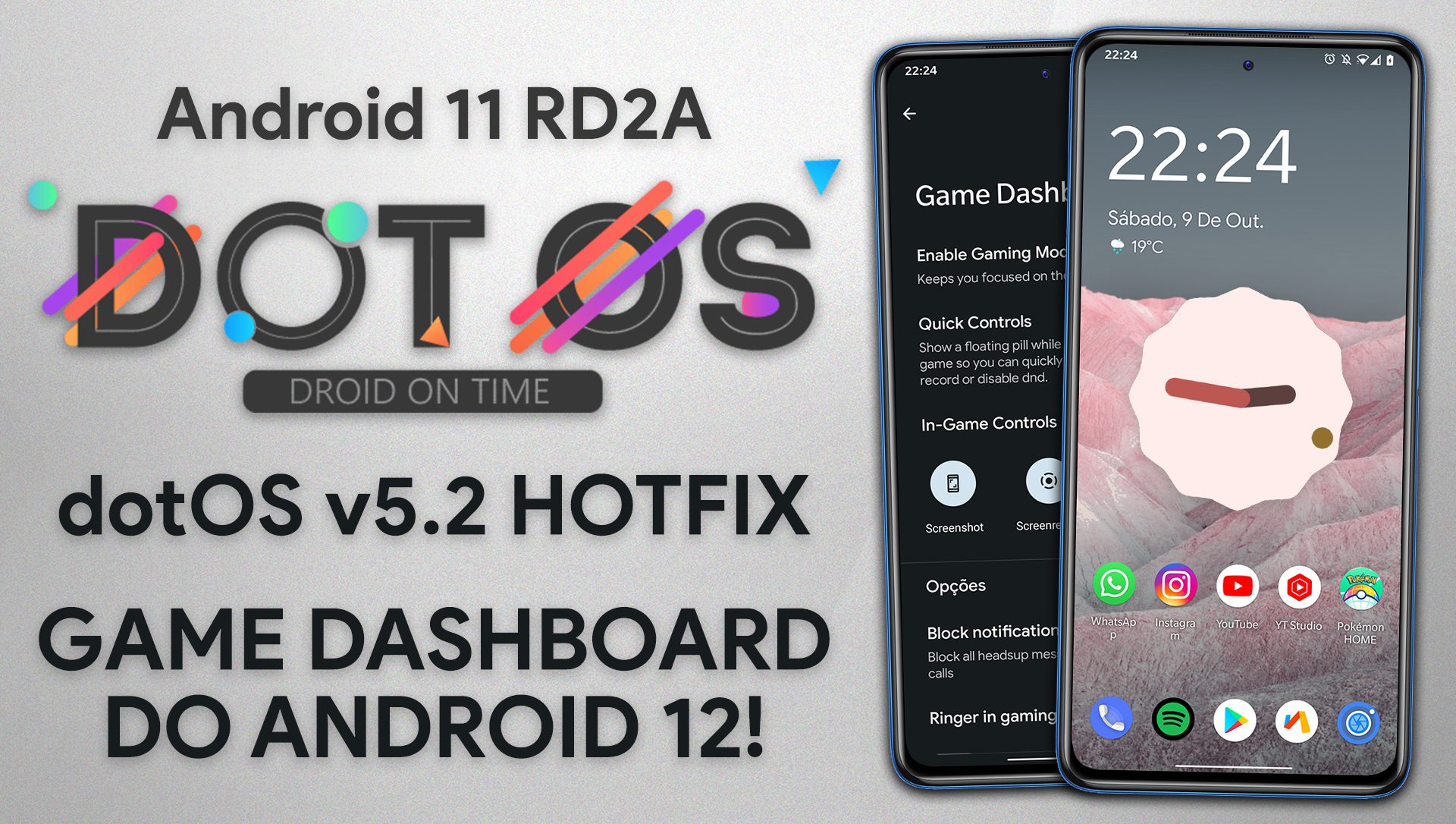 dotOS ROM v5.2 HOTFIX | Android 11 | GAME DASHBOARD, BUGS CORRIGIDOS E MELHOR DESEMPENHO!