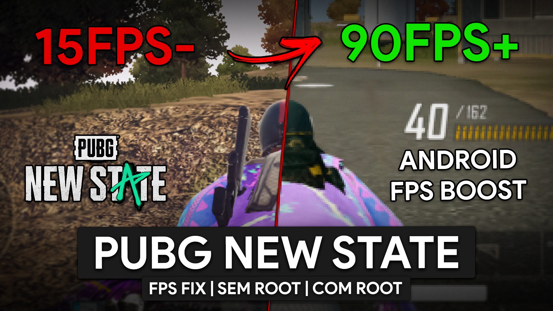 AUMENTE O FPS DO PUBG NEW STATE SEM ROOT E COM ROOT! | PUBG NEW STATE FPS FIX