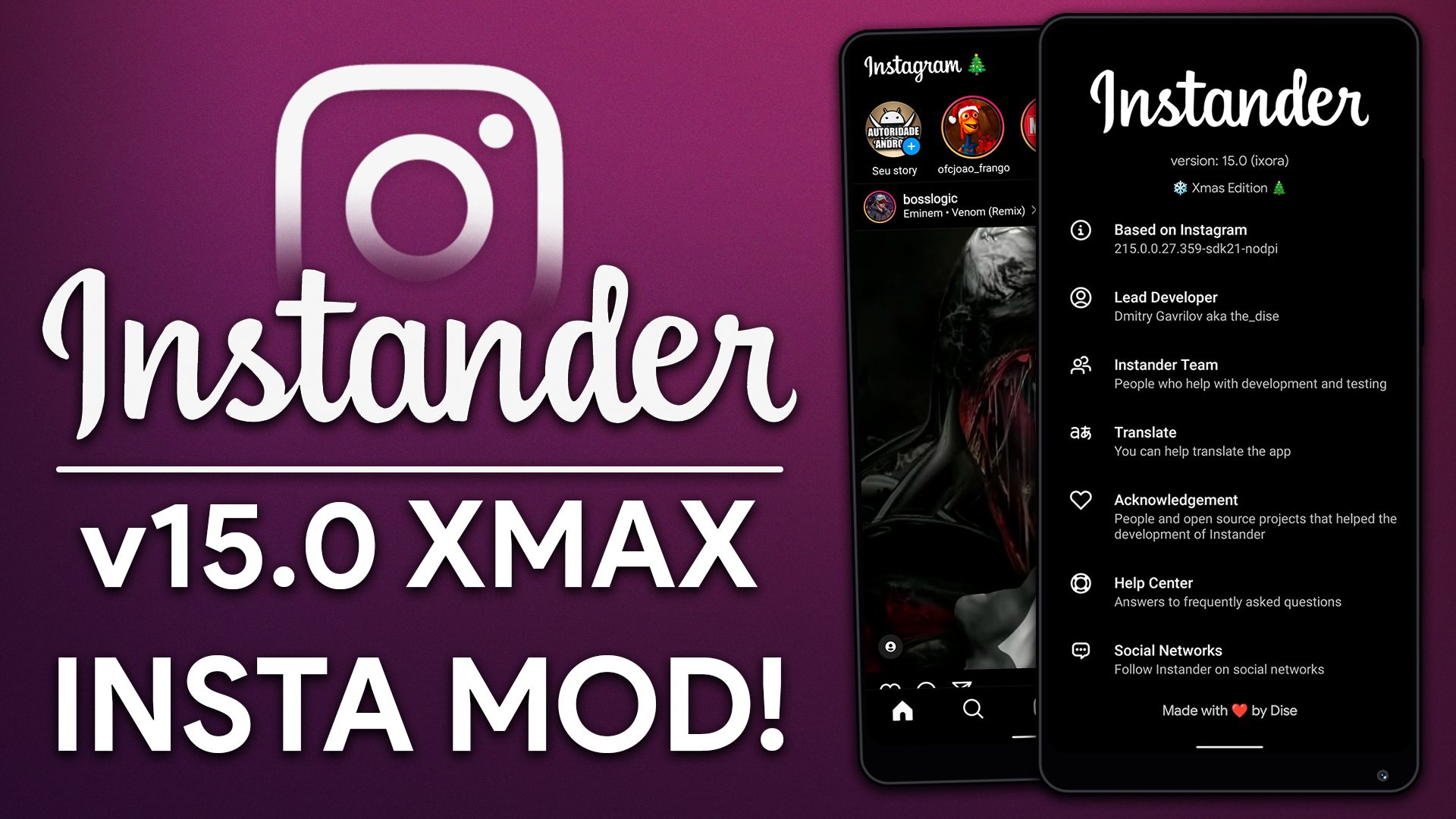 Instander v15.0 XMAX EDITION | INSTAGRAM MOD COM NOVAS FUNÇÕES DO INSTAGRAM!
