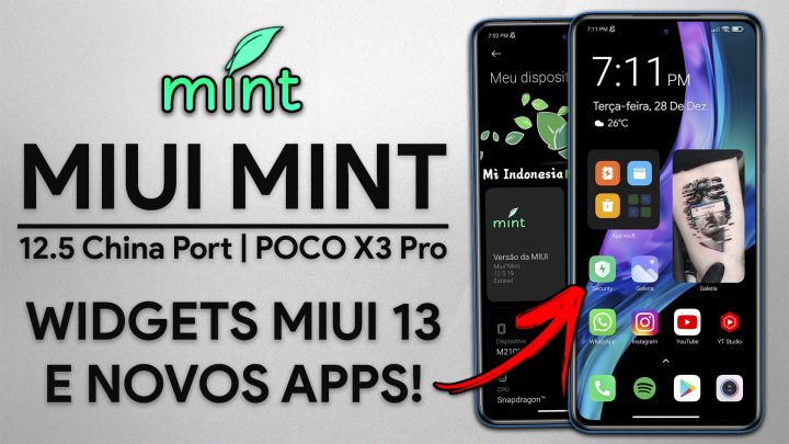 MIUI MINT v12.5 Chinese Port para POCO X3 PRO! | Android 11 | NOVOS WIDGETS DA MIUI 13!