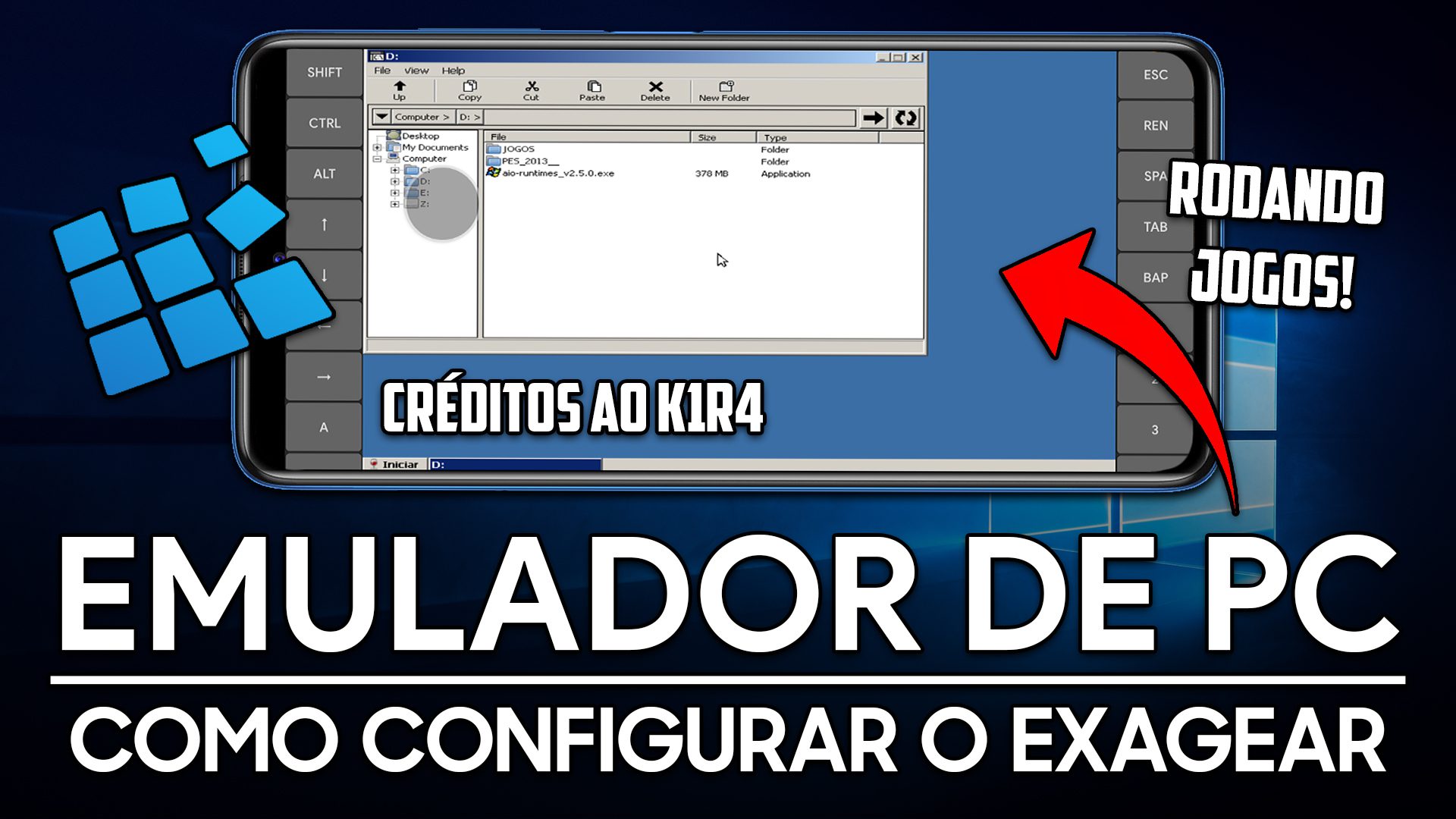 ExaGear | Emulador de PC para ANDROID! | Como Configurar o EXAGEAR e rodar JOGOS DE PC NO CELULAR!