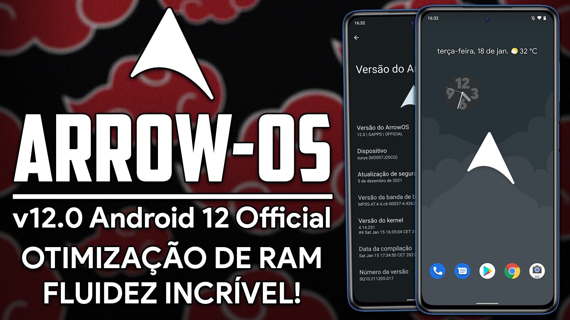 ROM Arrow-OS v12.0 | Android 12 | OTIMIZAÇÃO DE RAM ABSURDA, E MUITO DESEMPENHO!