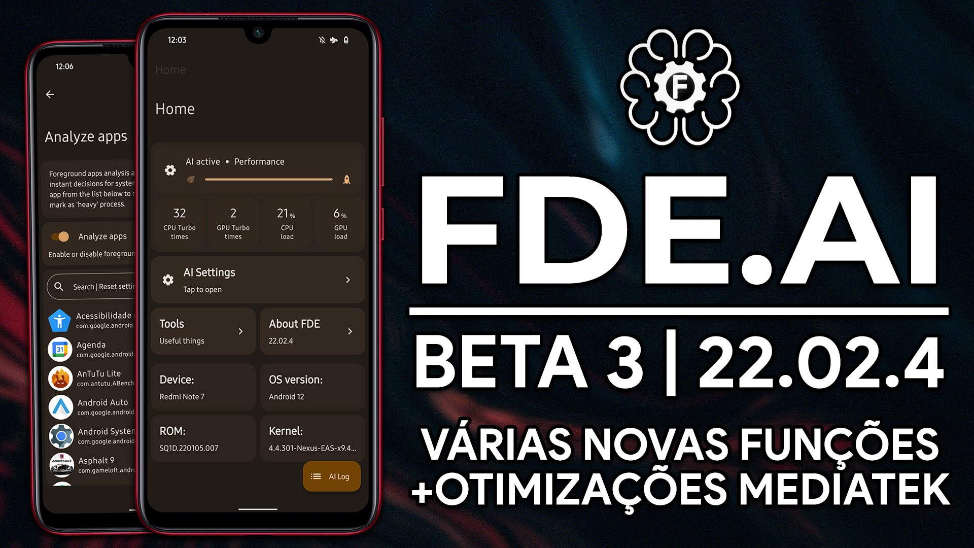 FDE.AI PRO BETA 3 ESTÁ INCRÍVEL! | Otimização para MEDIATEK e NOVAS FUNÇÕES! MÁXIMO DESEMPENHO!