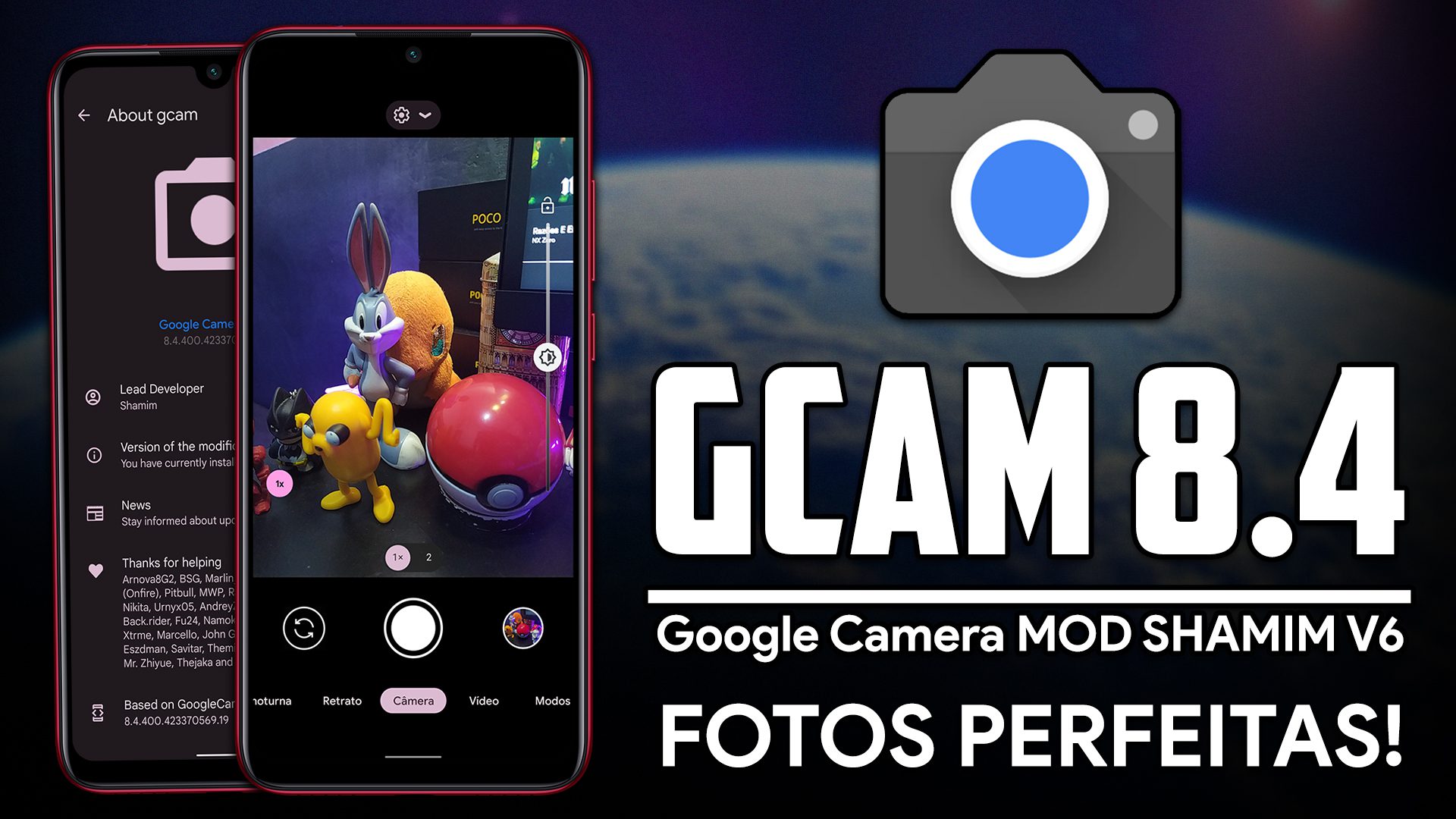 Google Camera v8.4.400 SHAMIM V6 | GCAM SHAMIM COM CORES DE IPHONE, LENTES AUXILIARES E LIB PATCHER!