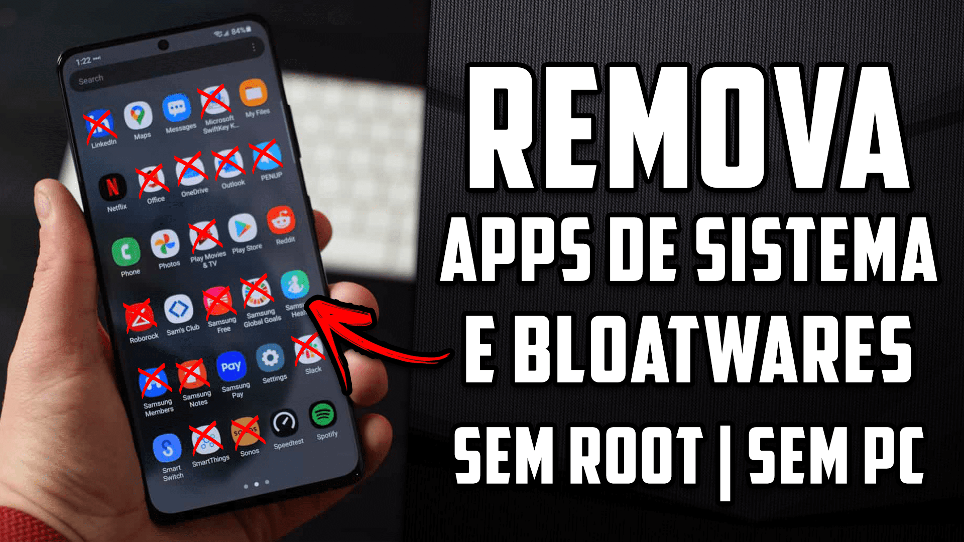 REMOVA QUALQUER APP DE SISTEMA SEM ROOT E SEM PC! | Xiaomi, Samsung, Motorola e MAIS!