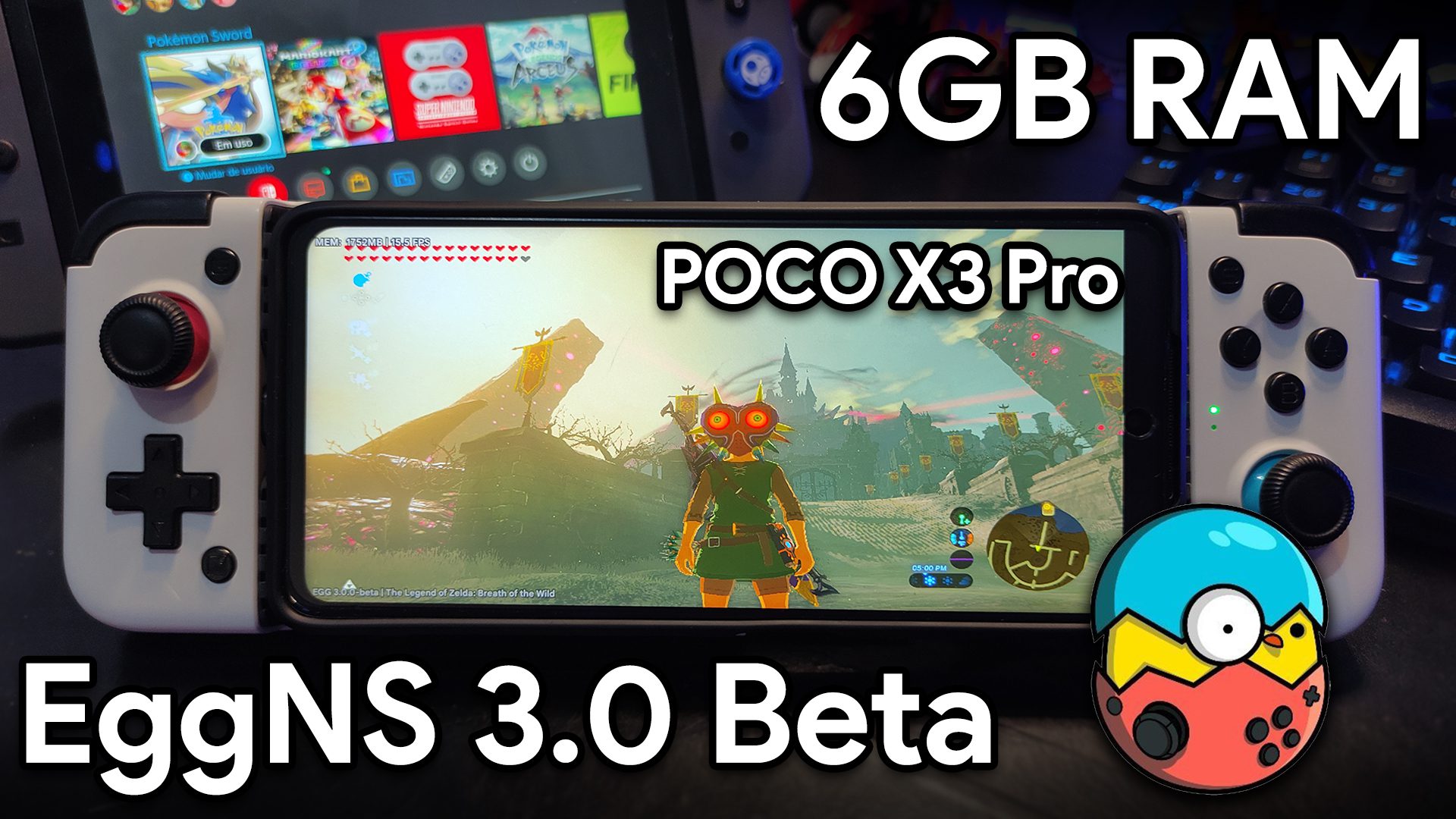 EggNS 3.0 BETA no POCO X3 Pro! | EMULADOR DE SWITCH | Poco X3 Pro 6gb RAM EggNS 3.0