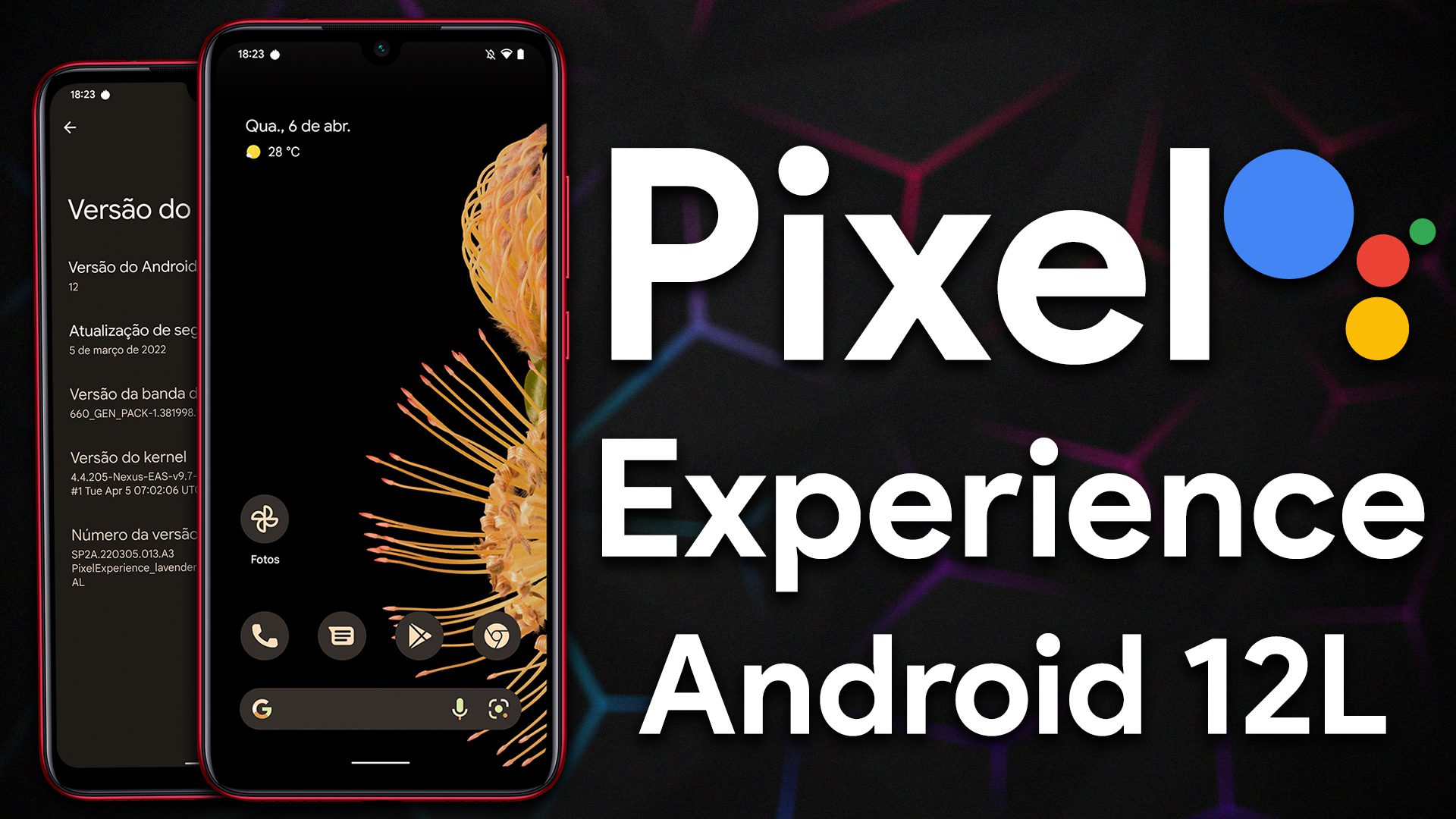 Pixel Experience com ANDROID 12L | Melhor e MAIS OTIMIZADA! | Vários Smartphones