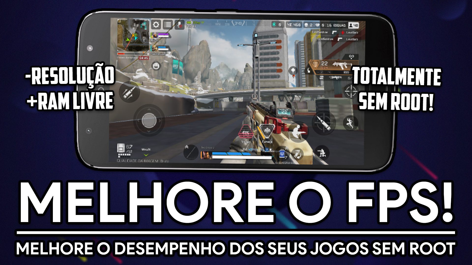 MELHORE O FPS DOS JOGOS SEM ROOT! | Apex Legends, Free Fire, PUBG, COD…