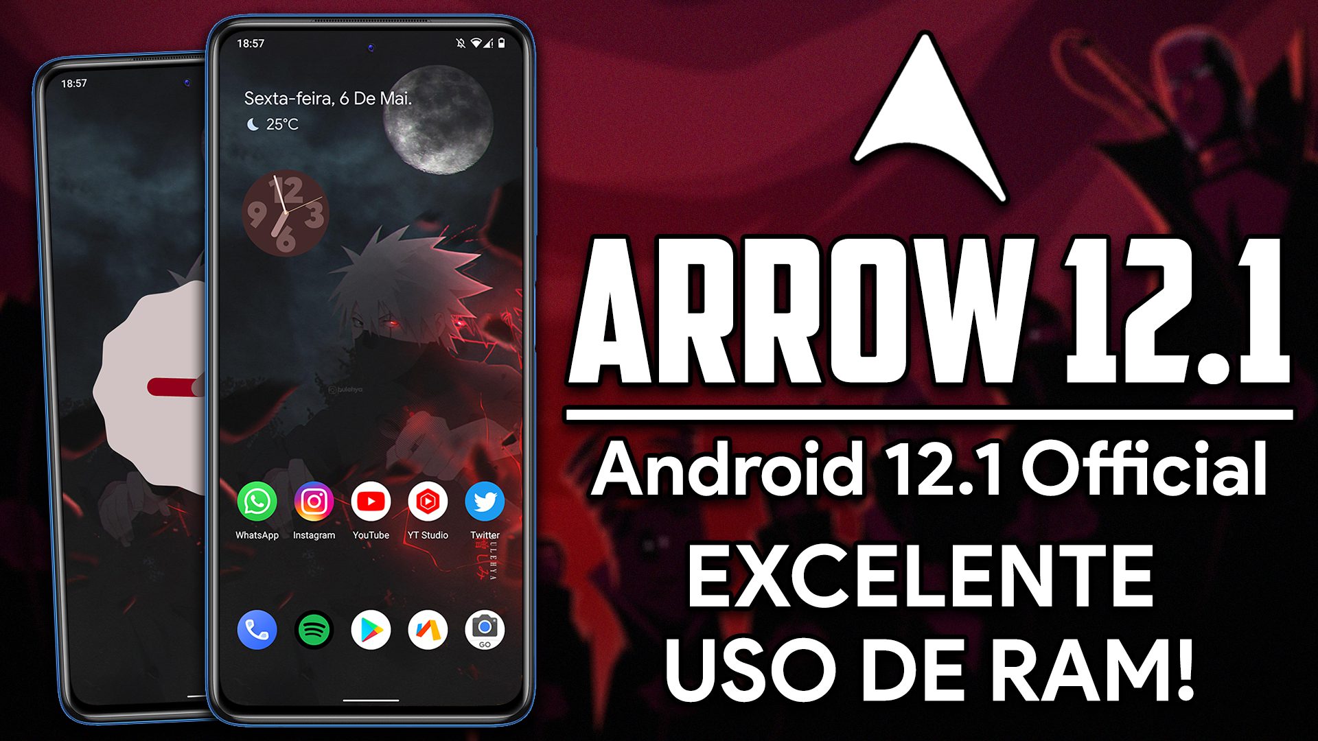 Arrow-OS ROM v12.1 | Android 12.1 (12L) | EXCELENTE uso de RAM! ROM Extremamente LEVE