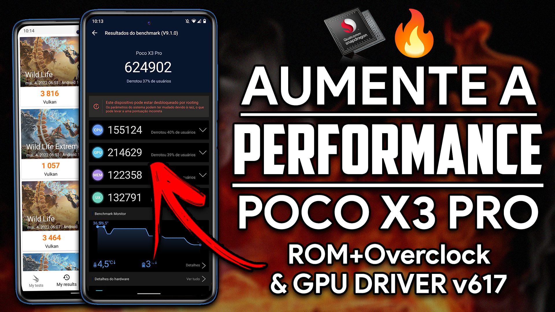 POCO X3 PRO COM DESEMPENHO MÁXIMO! | CUSTOM ROM+OVERCLOCK+GPU DRIVER | MAIOR PERFORMANCE