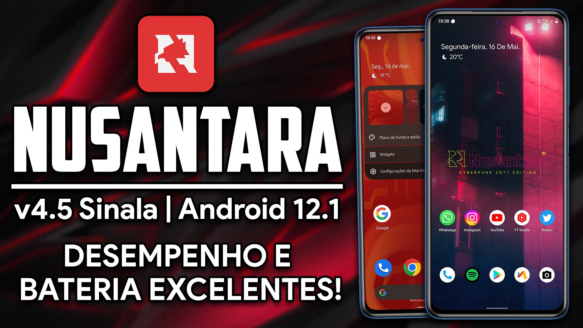 Nusantara ROM v4.5 Sinala | Android 12.1 | DESEMPENHO & BATERIA EXCELENTES!