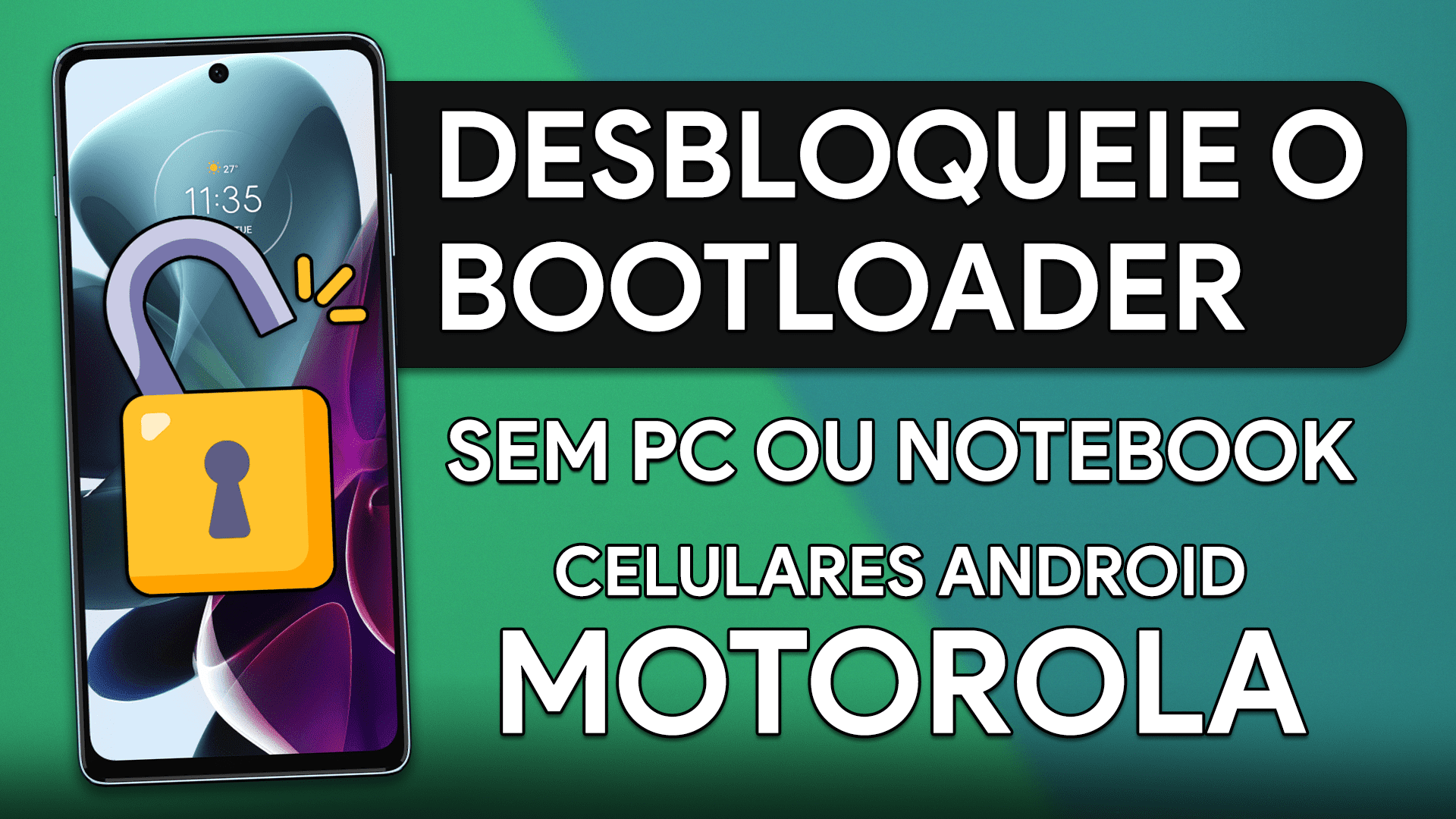 Como Desbloquear o Bootloader SEM PC ou NOTEBOOK de aparelhos MOTOROLA | G200, G100, Edge 20 Pro…
