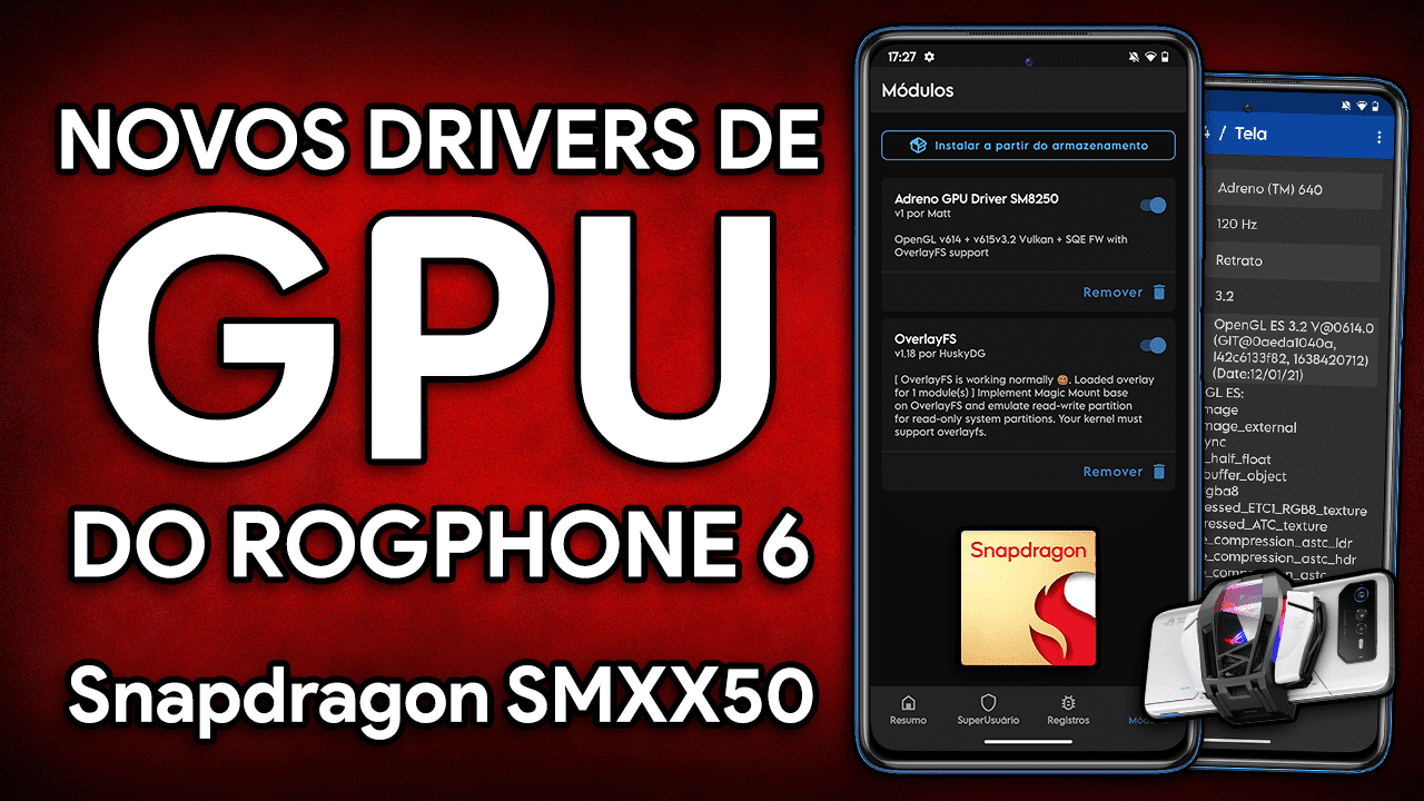 NOVOS DRIVERS DE GPU ADRENO DO ROGPHONE 6 PARA SNAPDRAGON! | Adreno GPU Driver v615