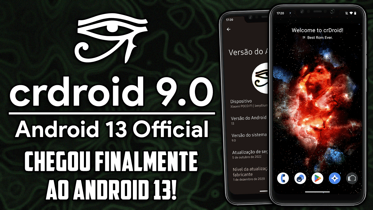 crDroid v9.0 | Android 13 | CHEGOU FINALMENTE AO ANDROID 13!