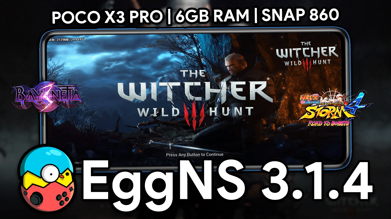 EggNS v3.1.4 | CORREÇÃO DE GRÁFICOS | The Witcher 3, Naruto Storm 4, Bayonetta 3, Skyrim…