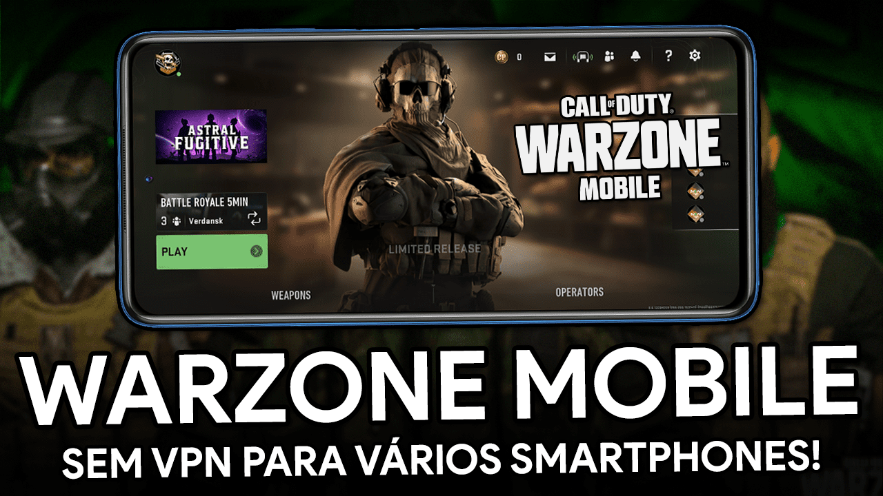 SAIU!!! WARZONE MOBILE PARA ANDROID! | COMO JOGAR SEM VPN! | COD WARZONE MOBILE