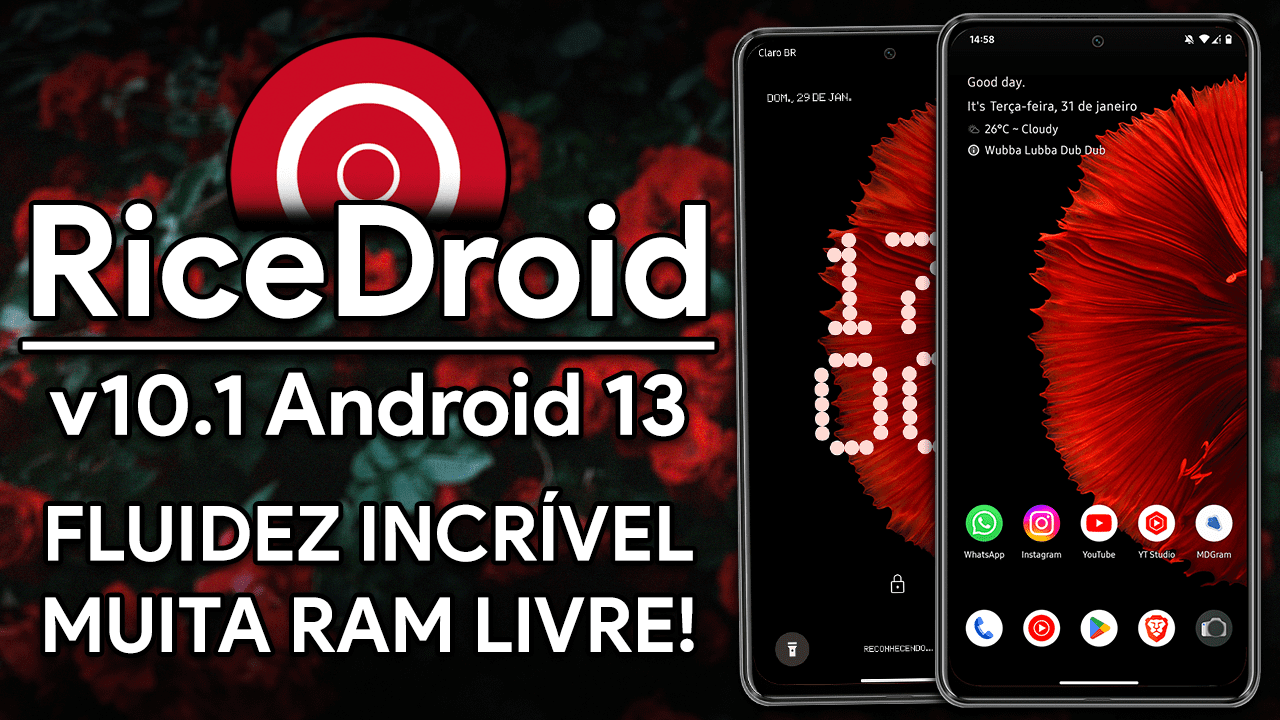 RiceDroid v10.1 Obbattu | Android 13 | FLUIDEZ INCRÍVEL EM 60HZ! MUITA RAM LIVRE!