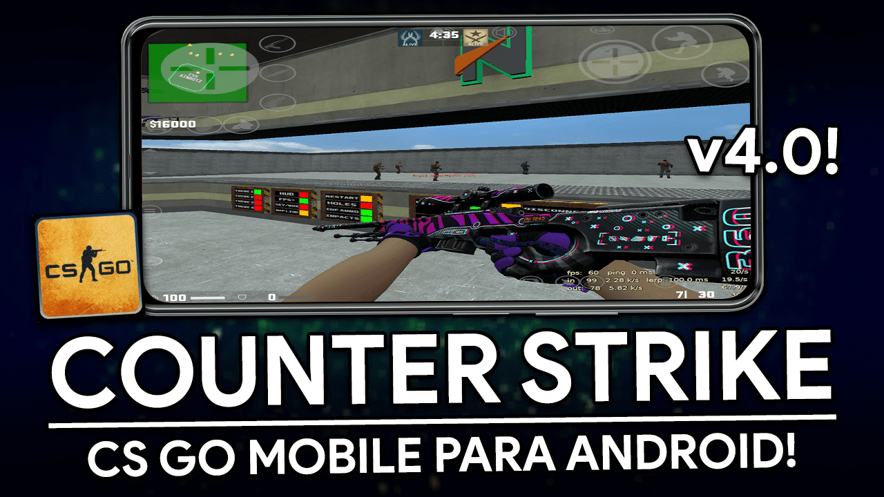 CS GO NO ANDROID! | CS GO MOBILE PARA VÁRIOS SMARTPHONES! | COMO CONFIGURAR