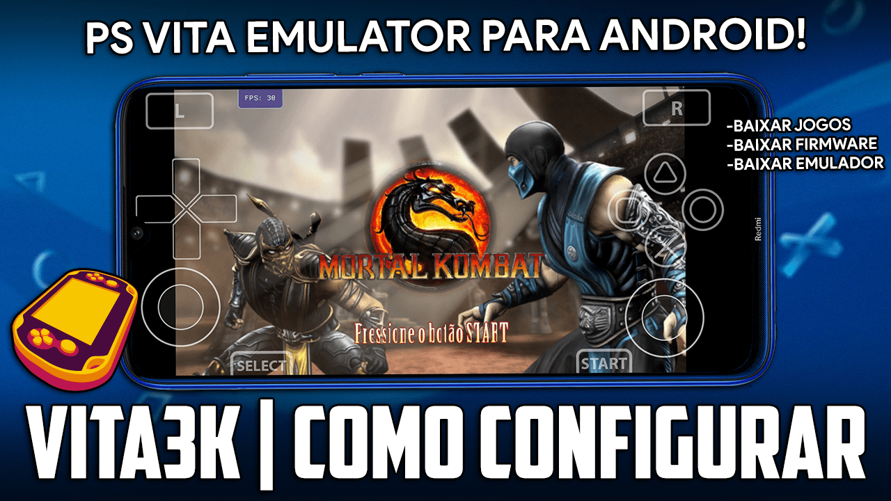 Como CONFIGURAR o VITA3K para ANDROID! | Vita3K PS VITA Android | JOGUE PS VITA NO ANDROID!