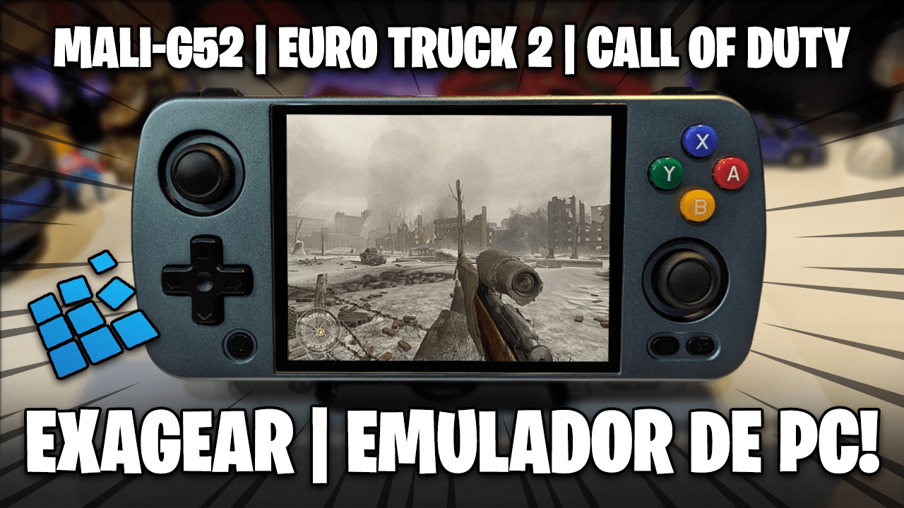 RODEI EURO TRUCK 2 E CALL OF DUTY 2 NO EMULADOR DE PC! | Exagear Hugo para CELULARES FRACOS!