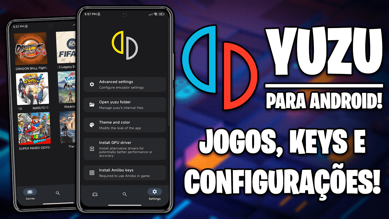 YUZU PARA ANDROID! | Guia COMPLETO | JOGOS, KEYS E CONFIGURAÇÃO COMPLETA!