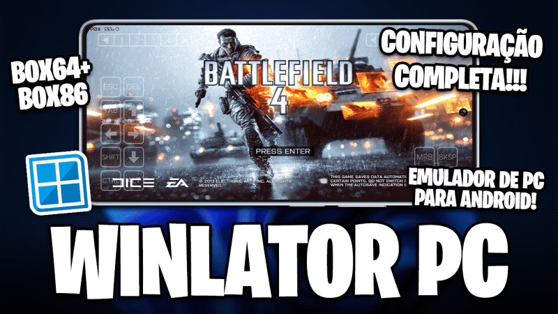 WINLATOR | NOVO EMULADOR DE PC PARA ANDROID! | Winlator DXVK e Box64 | JOGOS DE PC NO SEU CELULAR!
