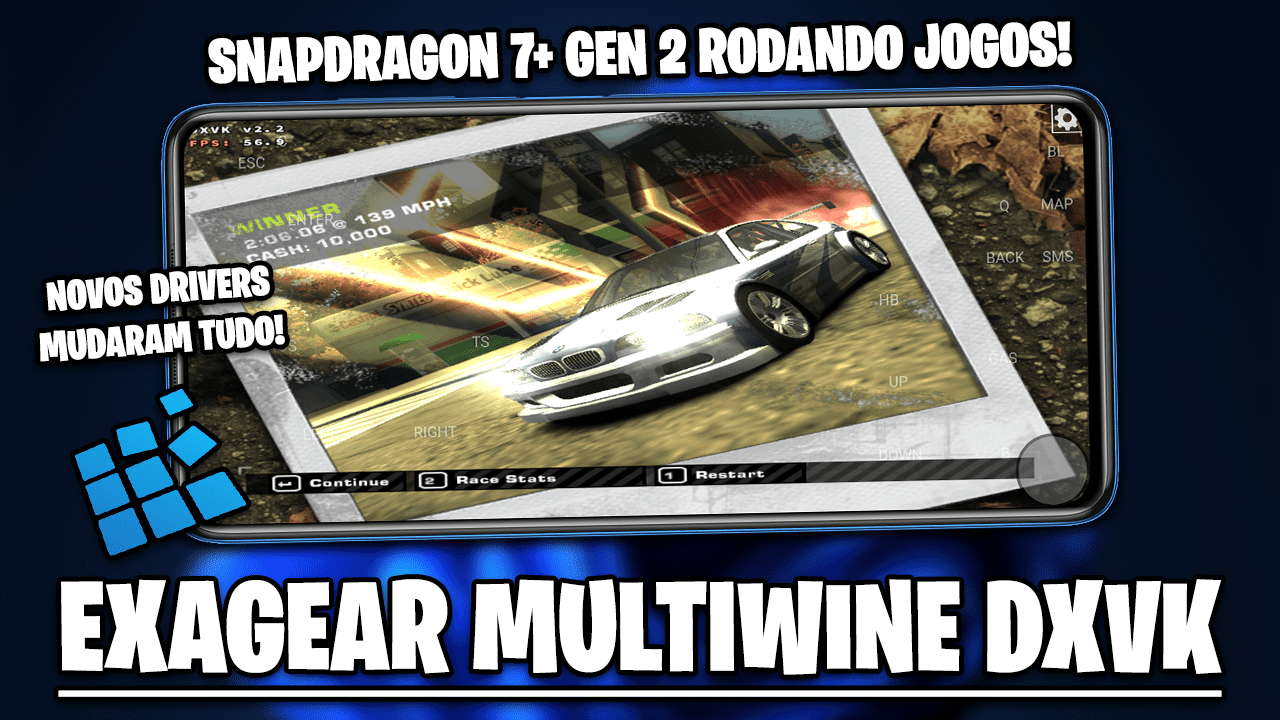 EXAGEAR DXVK MULTIWINE COM NOVOS DRIVERS! | POCO F5 COM SNAPDRAGON 7+ GEN 2 RODANDO NOVOS JOGOS!