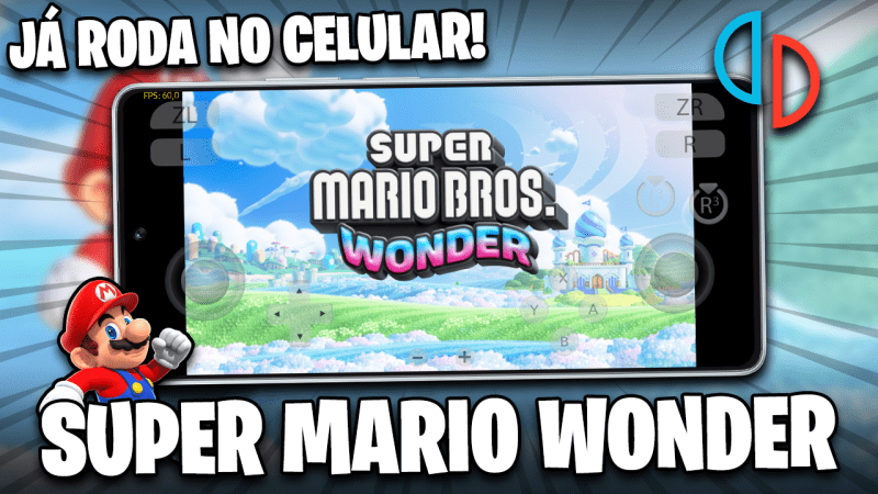 SUPER MARIO WONDER JÁ RODA NO CELULAR!