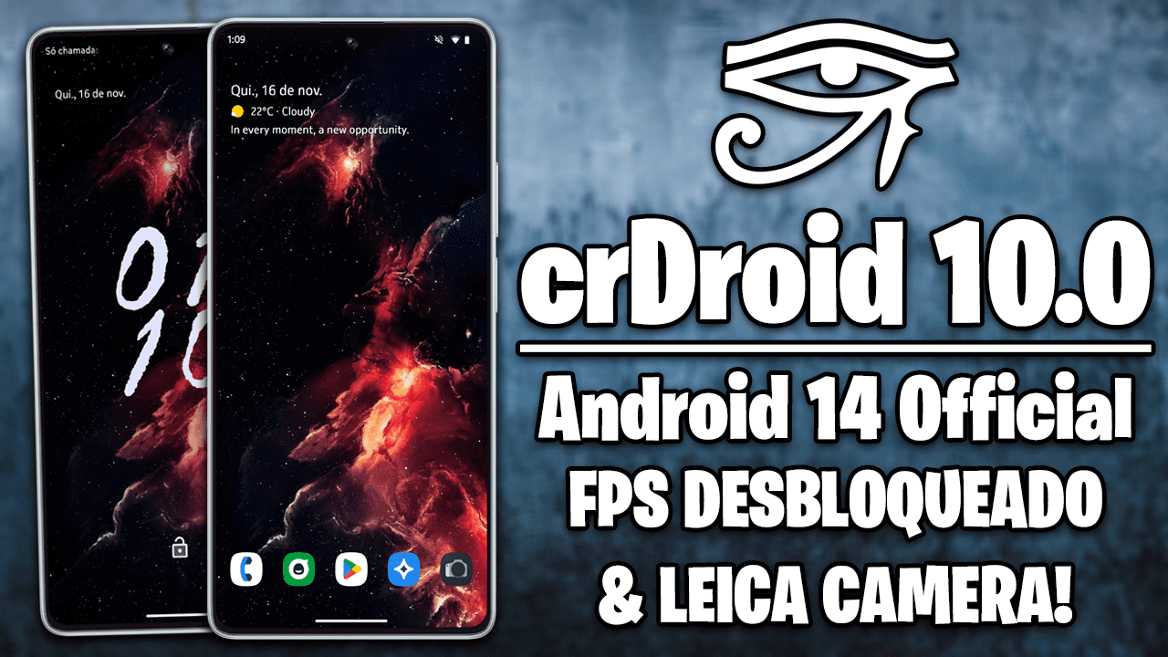 ROM crDroid 10.0 COM ANDROID 14 para VÁRIOS SMARTPHONES! | Review COMPLETO