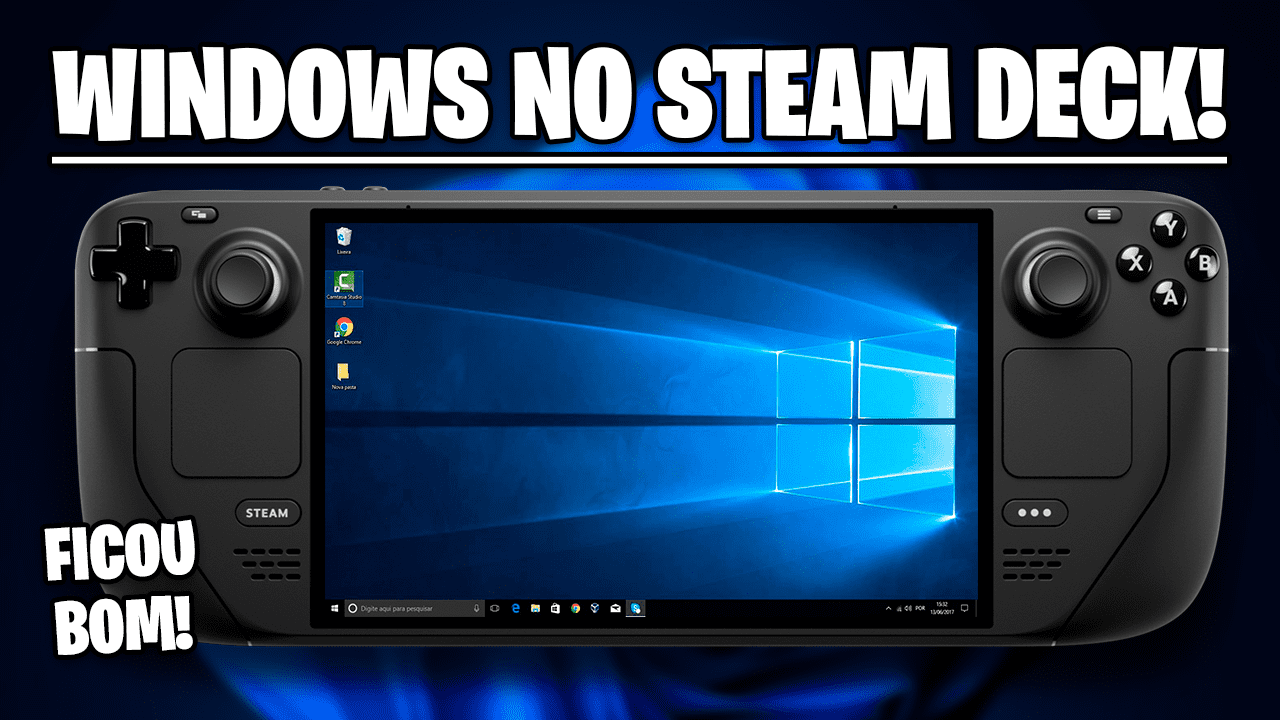 INSTALEI WINDOWS NO MEU STEAM DECK | MELHOROU A PERFORMANCE?