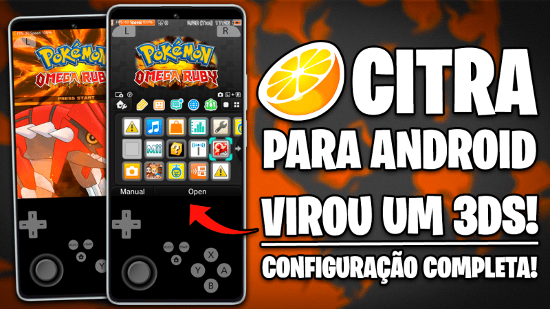 O CITRA PARA ANDROID VIROU UM 3DS! | MENU HOME DO 3DS COM APPS NATIVOS! | Como Configurar o CITRA!