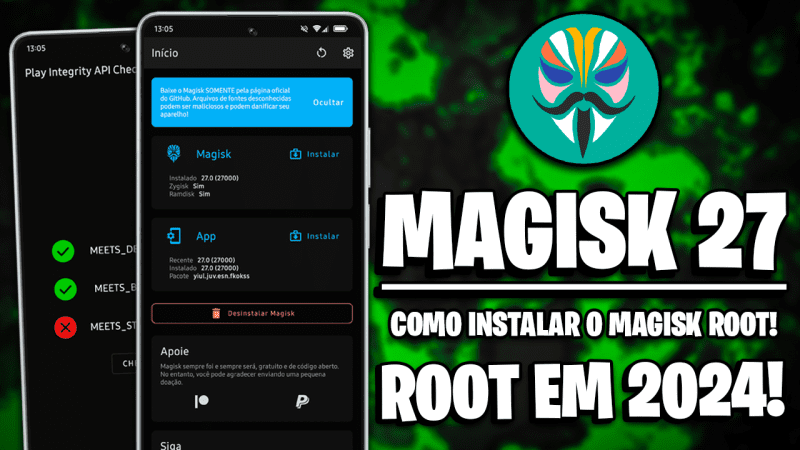 NOVO MAGISK v27.0! | COMO INSTALAR O MAGISK ROOT NO SEU ANDROID!