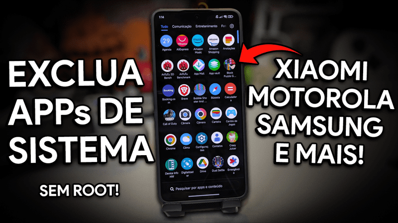 Como EXCLUIR APPs de SISTEMA do seu ANDROID! | Xiaomi, Samsung, Motorola e VÁRIOS SMARTPHONES! | UAD